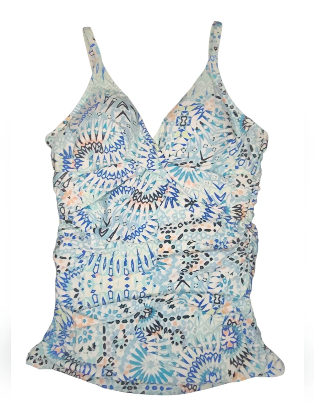 Helen Jon Hanalei Floating Underwire Tankini Top, Womens Small - Picture 3 of 6